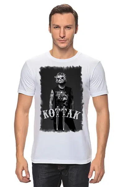 Заказать мужскую футболку в Москве. Футболка классическая James Kottak ( Scorpions) от Leichenwagen - готовые дизайны и нанесение принтов.