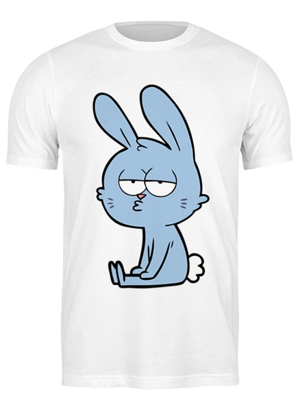 Заказать мужскую футболку в Москве. Футболка классическая Chill Rabbit от skynatural - готовые дизайны и нанесение принтов.