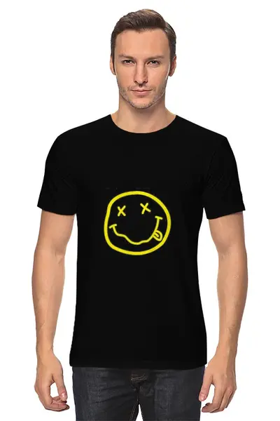 Заказать мужскую футболку в Москве. Футболка классическая Nirvana от YellowCloverShop - готовые дизайны и нанесение принтов.