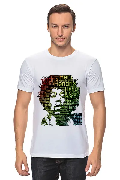 Заказать мужскую футболку в Москве. Футболка классическая Хендрикс от BIOS - готовые дизайны и нанесение принтов.