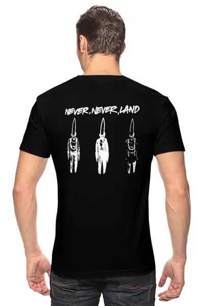 Заказать мужскую футболку в Москве. Футболка классическая UNKLE / Never, Never, Land от OEX design - готовые дизайны и нанесение принтов.