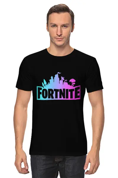 Заказать мужскую футболку в Москве. Футболка классическая FORTNITE от geekbox - готовые дизайны и нанесение принтов.