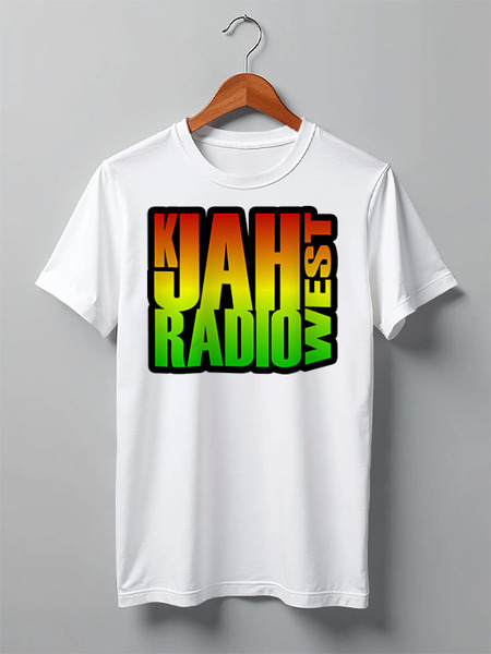 Заказать мужскую футболку в Москве. Футболка классическая K-Jah West Radio от Илья  - готовые дизайны и нанесение принтов.