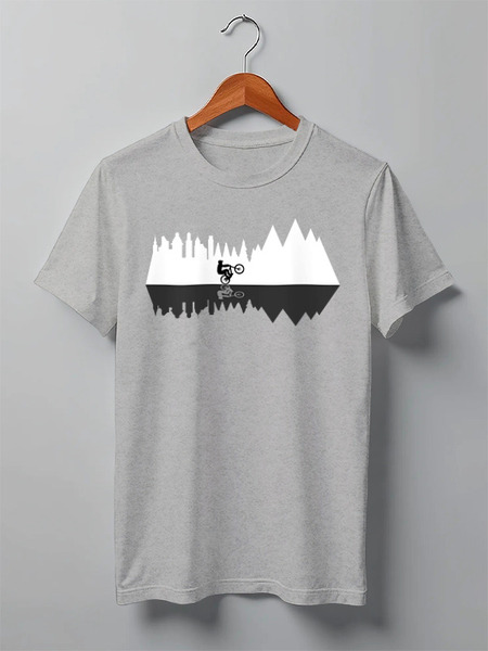 Заказать мужскую футболку в Москве. Футболка классическая Mountain Bike от oneredfoxstore@gmail.com - готовые дизайны и нанесение принтов.