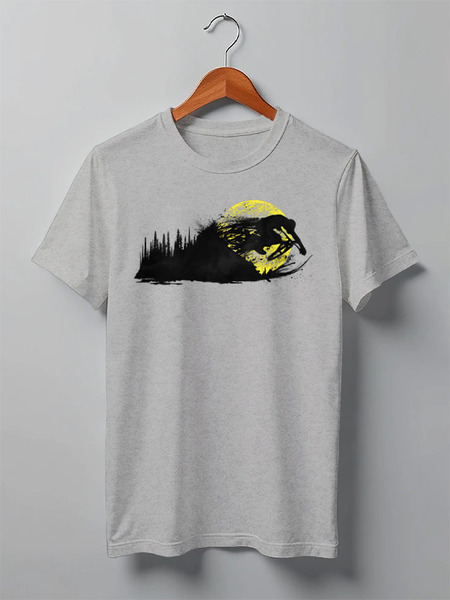 Заказать мужскую футболку в Москве. Футболка классическая Forest Rider от oneredfoxstore@gmail.com - готовые дизайны и нанесение принтов.
