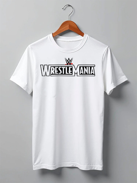 Заказать мужскую футболку в Москве. Футболка классическая WrestleMania от Leichenwagen - готовые дизайны и нанесение принтов.