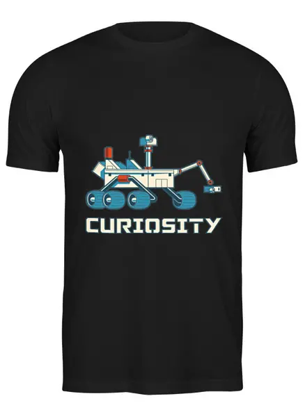 Заказать мужскую футболку в Москве. Футболка классическая Кьюриосити от The Spaceway  - готовые дизайны и нанесение принтов.