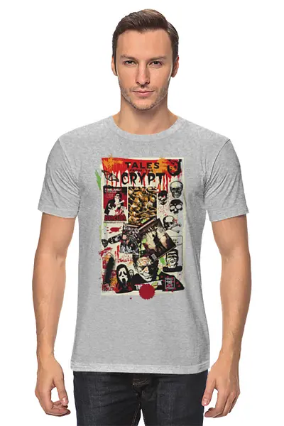 Заказать мужскую футболку в Москве. Футболка классическая Zombies от oneredfoxstore@gmail.com - готовые дизайны и нанесение принтов.