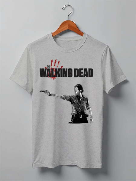Заказать мужскую футболку в Москве. Футболка классическая The Walking Dead от Pomidor - готовые дизайны и нанесение принтов.
