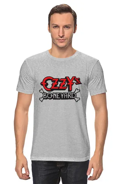 Заказать мужскую футболку в Москве. Футболка классическая OZZY Osbourne от Fedor - готовые дизайны и нанесение принтов.