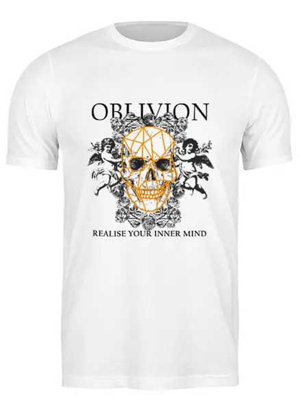 Заказать мужскую футболку в Москве. Футболка классическая Oblivion от OEX design - готовые дизайны и нанесение принтов.