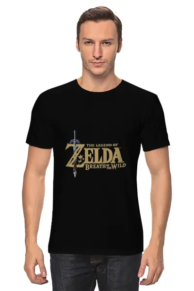 Заказать мужскую футболку в Москве. Футболка классическая The Legend Of Zelda Breath Of The Wild от BURNSHIRTS - готовые дизайны и нанесение принтов.