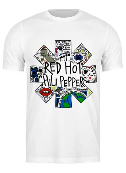 Заказать мужскую футболку в Москве. Футболка классическая Red Hot Chili Peppers от geekbox - готовые дизайны и нанесение принтов.