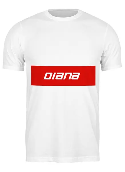 Заказать мужскую футболку в Москве. Футболка классическая Diana от THE_NISE  - готовые дизайны и нанесение принтов.