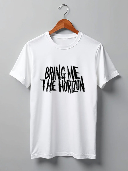 Заказать мужскую футболку в Москве. Футболка классическая Bring Me The Horizon от BURNSHIRTS - готовые дизайны и нанесение принтов.