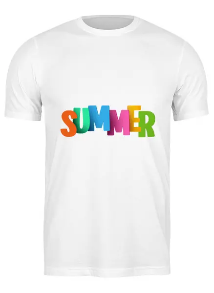 Заказать мужскую футболку в Москве. Футболка классическая Summer от THE_NISE  - готовые дизайны и нанесение принтов.
