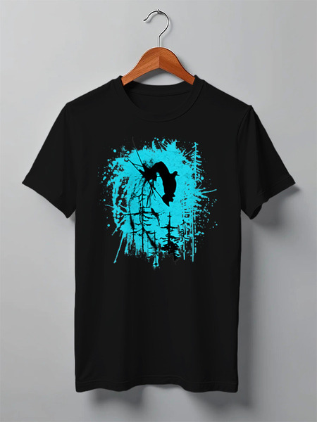 Заказать мужскую футболку в Москве. Футболка классическая Ski Ride от oneredfoxstore@gmail.com - готовые дизайны и нанесение принтов.