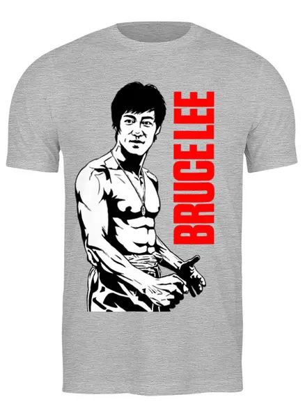 Заказать мужскую футболку в Москве. Футболка классическая Bruce Lee от Leichenwagen - готовые дизайны и нанесение принтов.