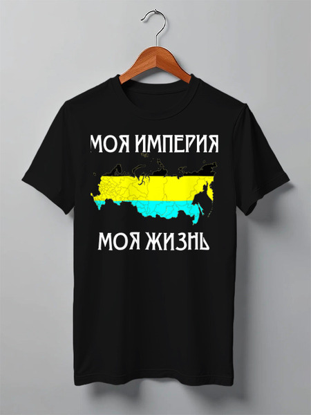 Заказать мужскую футболку в Москве. Футболка классическая Моя империя от «Царская Россия» - готовые дизайны и нанесение принтов.