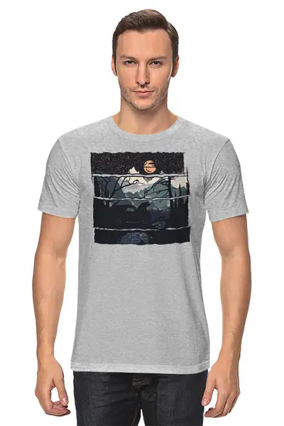 Заказать мужскую футболку в Москве. Футболка классическая Offroad от oneredfoxstore@gmail.com - готовые дизайны и нанесение принтов.