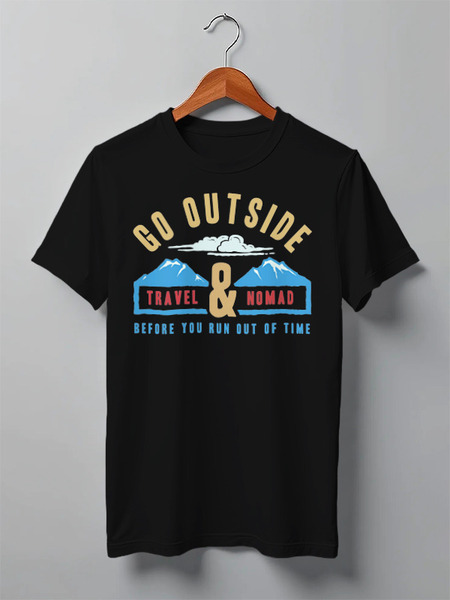 Заказать мужскую футболку в Москве. Футболка классическая Mountains от oneredfoxstore@gmail.com - готовые дизайны и нанесение принтов.
