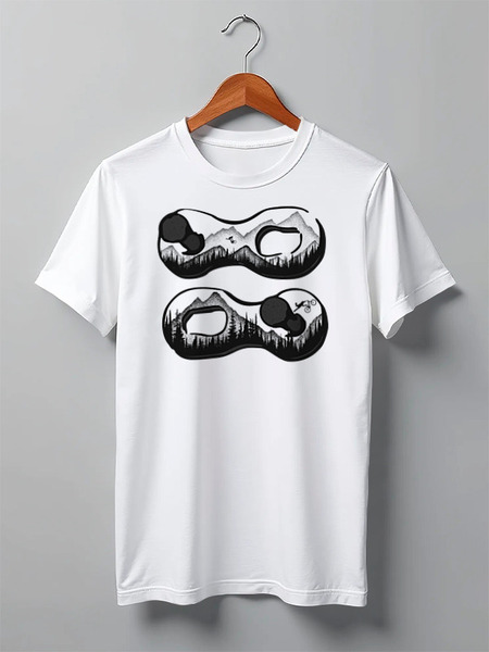 Заказать мужскую футболку в Москве. Футболка классическая Chain от oneredfoxstore@gmail.com - готовые дизайны и нанесение принтов.