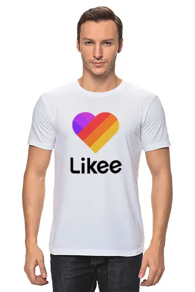 Заказать мужскую футболку в Москве. Футболка классическая Likee  от DESIGNER   - готовые дизайны и нанесение принтов.