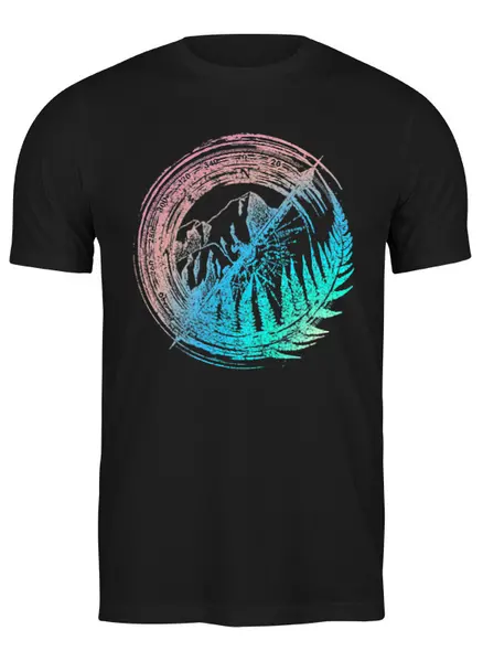 Заказать мужскую футболку в Москве. Футболка классическая Fern Travel от oneredfoxstore@gmail.com - готовые дизайны и нанесение принтов.