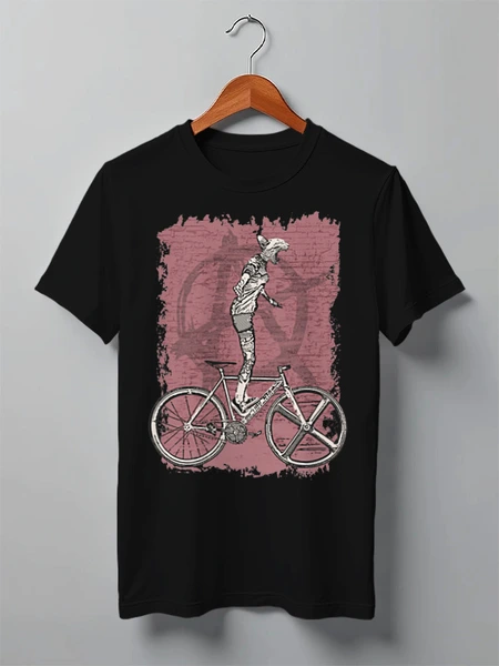 Заказать мужскую футболку в Москве. Футболка классическая Bike Punk Cat от oneredfoxstore@gmail.com - готовые дизайны и нанесение принтов.