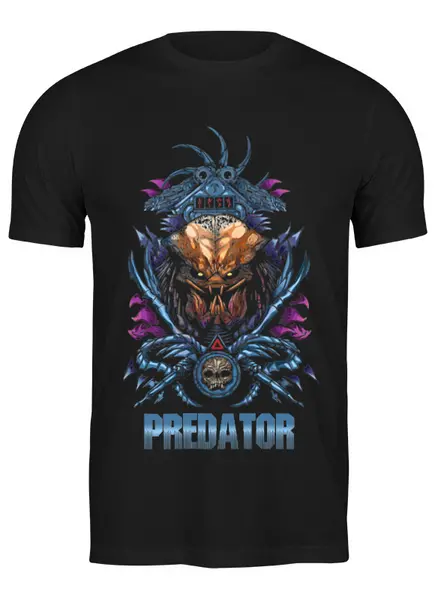 Заказать мужскую футболку в Москве. Футболка классическая ☢PREDATOR☢ от balden - готовые дизайны и нанесение принтов.