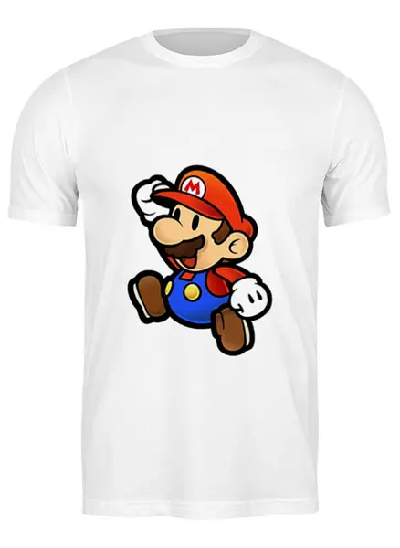 Заказать мужскую футболку в Москве. Футболка классическая Марио от YellowCloverShop - готовые дизайны и нанесение принтов.