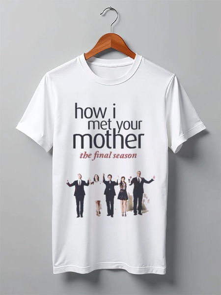 Заказать мужскую футболку в Москве. Футболка классическая Himym от howimetyourmother - готовые дизайны и нанесение принтов.
