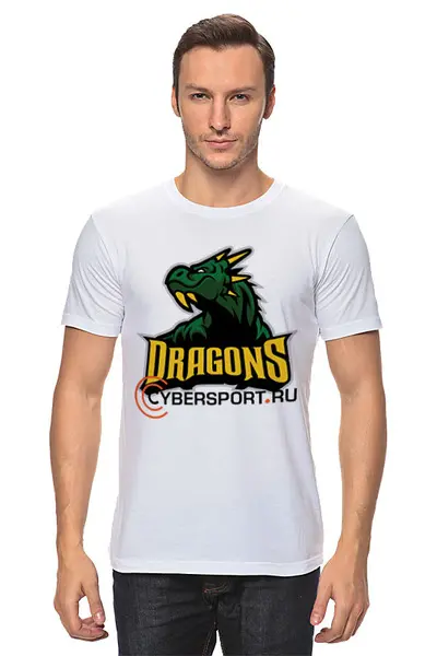 Заказать мужскую футболку в Москве. Футболка классическая DRAGONS от robus - готовые дизайны и нанесение принтов.