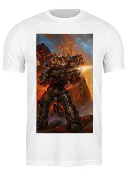 Заказать мужскую футболку в Москве. Футболка классическая Хаос (Warhammer 40 000) от GeekFox  - готовые дизайны и нанесение принтов.