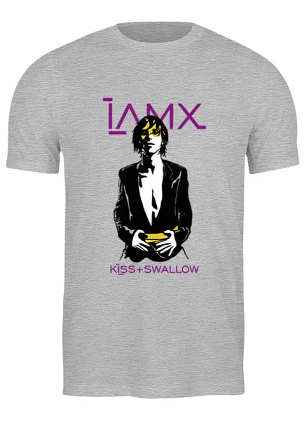 Заказать мужскую футболку в Москве. Футболка классическая IAMX / Kiss And Swallow от OEX design - готовые дизайны и нанесение принтов.