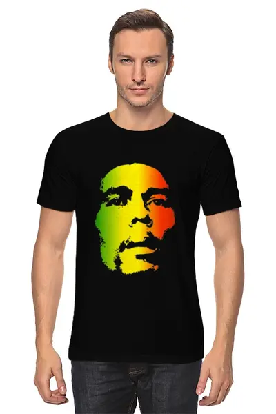 Заказать мужскую футболку в Москве. Футболка классическая MARLEY от gent777 - готовые дизайны и нанесение принтов.