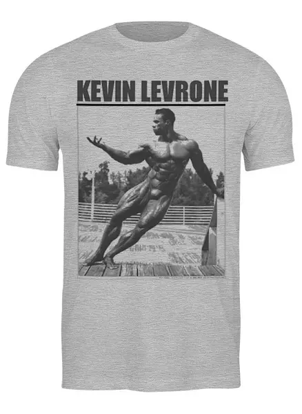 Заказать мужскую футболку в Москве. Футболка классическая Kevin Levrone / Кевин Леврон  от KinoArt - готовые дизайны и нанесение принтов.