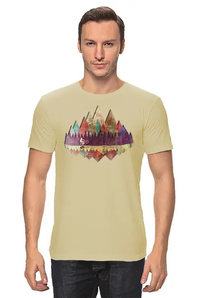 Заказать мужскую футболку в Москве. Футболка классическая MTB Retro Trails от oneredfoxstore@gmail.com - готовые дизайны и нанесение принтов.