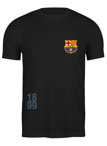 Заказать мужскую футболку в Москве. Футболка классическая FC Barcelona | 18/99 (2021) от 0x000000123 - готовые дизайны и нанесение принтов.