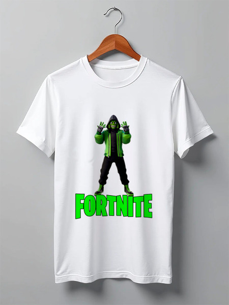 Заказать мужскую футболку в Москве. Футболка классическая Fortnite от  PRO_DESIGN - готовые дизайны и нанесение принтов.