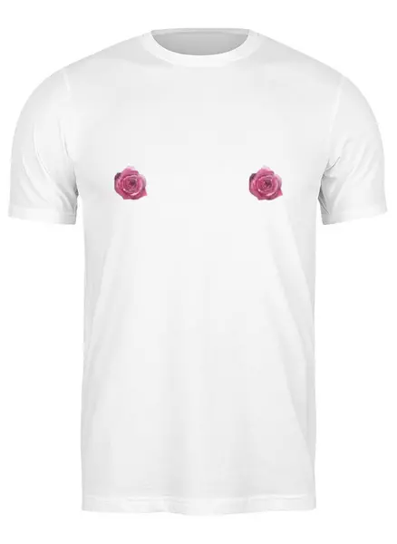 Заказать мужскую футболку в Москве. Футболка классическая Две розы от solariren - готовые дизайны и нанесение принтов.