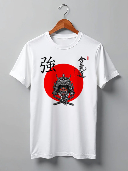 Заказать мужскую футболку в Москве. Футболка классическая Самурай. Samurai от Александр - готовые дизайны и нанесение принтов.