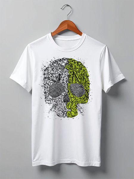 Заказать мужскую футболку в Москве. Футболка классическая Skulls от oneredfoxstore@gmail.com - готовые дизайны и нанесение принтов.