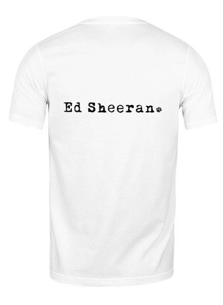 Заказать мужскую футболку в Москве. Футболка классическая Ed Sheeran от Анастасия Вахрушева - готовые дизайны и нанесение принтов.
