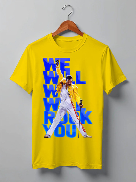 Заказать мужскую футболку в Москве. Футболка классическая ✪We Will Rock You✪ от balden - готовые дизайны и нанесение принтов.