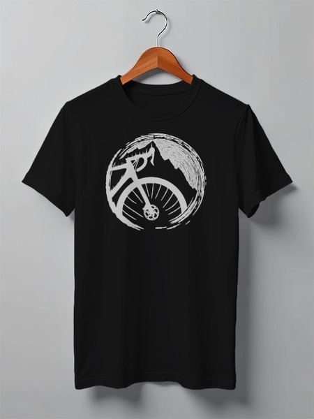 Заказать мужскую футболку в Москве. Футболка классическая Gravel Ride от oneredfoxstore@gmail.com - готовые дизайны и нанесение принтов.