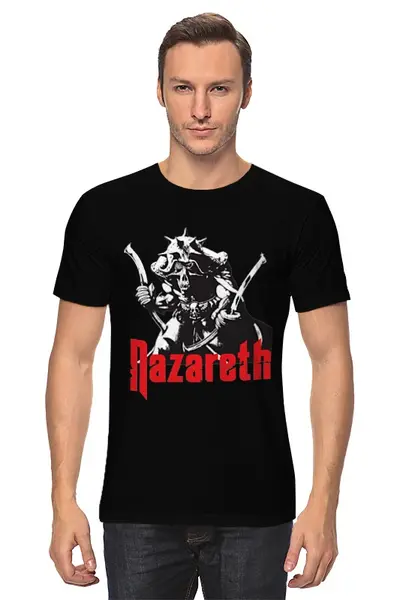 Заказать мужскую футболку в Москве. Футболка классическая Nazareth  от Павел - готовые дизайны и нанесение принтов.