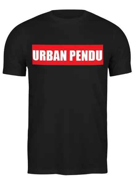 Заказать мужскую футболку в Москве. Футболка классическая Urban Pendu от akk94kj - готовые дизайны и нанесение принтов.