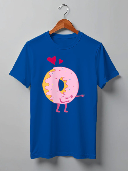 Заказать мужскую футболку в Москве. Футболка классическая Love donut от skynatural - готовые дизайны и нанесение принтов.
