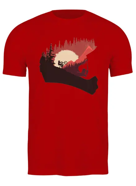 Заказать мужскую футболку в Москве. Футболка классическая Trail Colors от oneredfoxstore@gmail.com - готовые дизайны и нанесение принтов.